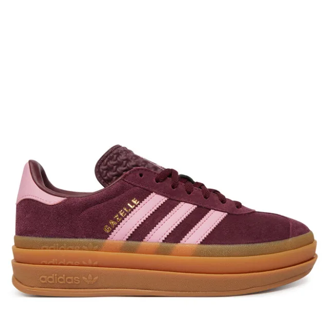 Sneakersy adidas Gazelle Bold KK2729 Bordowy