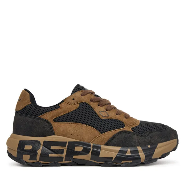 Sneakersy REPLAY GMSP3 .000.C0003T Brązowy