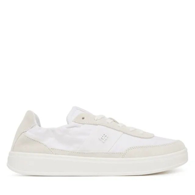 Sneakersy Tommy Hilfiger Th Heritage Nylon Sneaker FW0FW09405 Biały