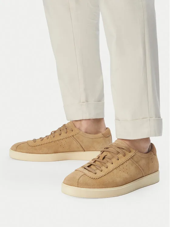 Sneakersy Clarks Lockford Lace 26186194 Beżowy
