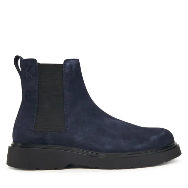 Sztyblety Calvin Klein Combat Ess Chelsea Boot Su YM0YM01372 Granatowy