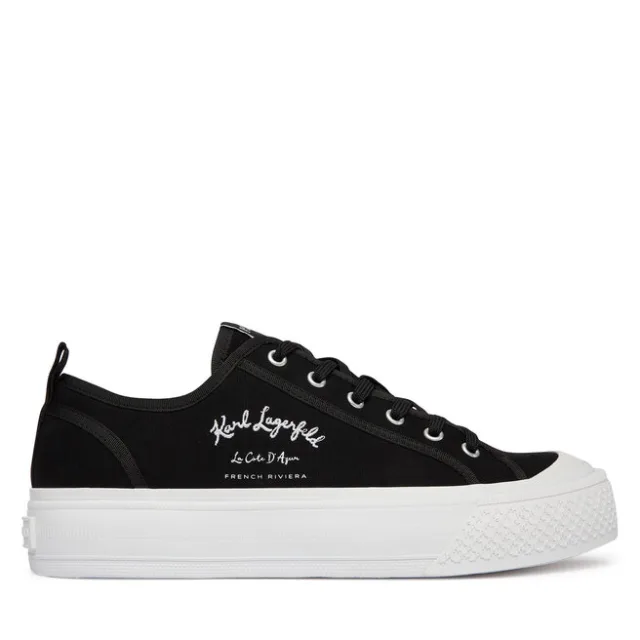 Trampki KARL LAGERFELD Kampus Max V KL50523 Czarny