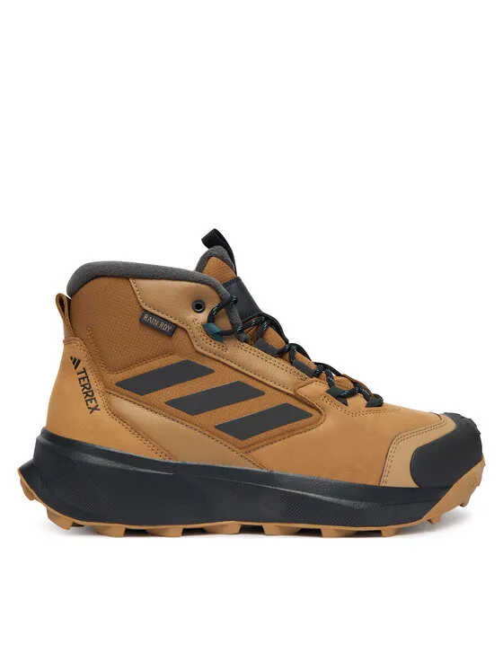 Trekkingi adidas Terrex Winter Leather Mid Cut Rain.Rdy Cold JR5297 Brązowy