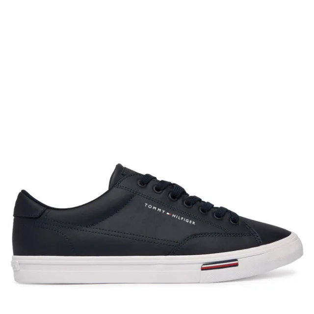 Tenisówki Tommy Hilfiger Vulc Core Rwb Long Lace Lth FM0FM05814 Granatowy