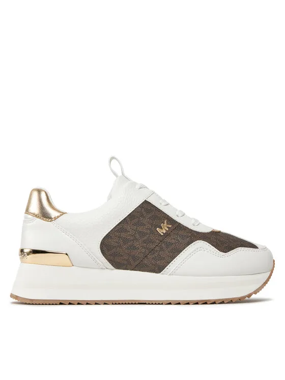 MICHAEL Michael Kors Sneakersy Raina Trainer 43R4RNFSAB Brązowy