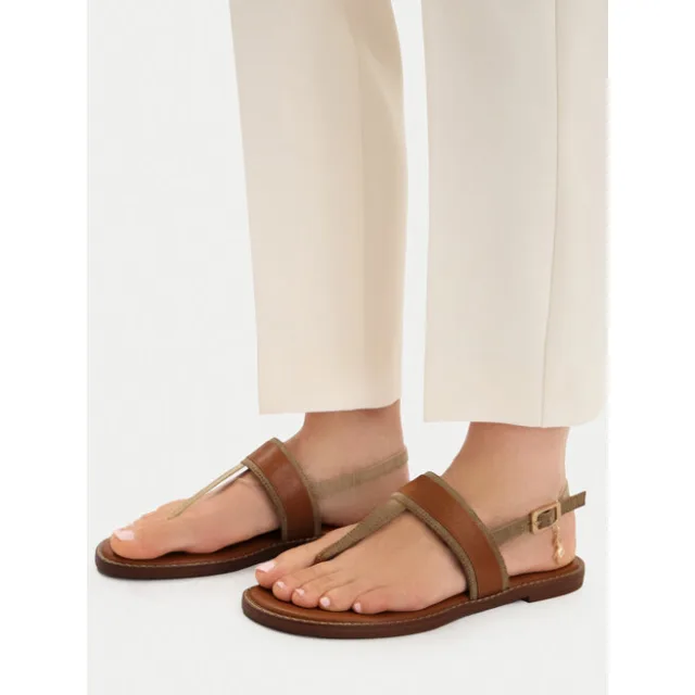 Sandały U.S. Polo Assn. EO-CASSIE001W/6TY1 Brązowy