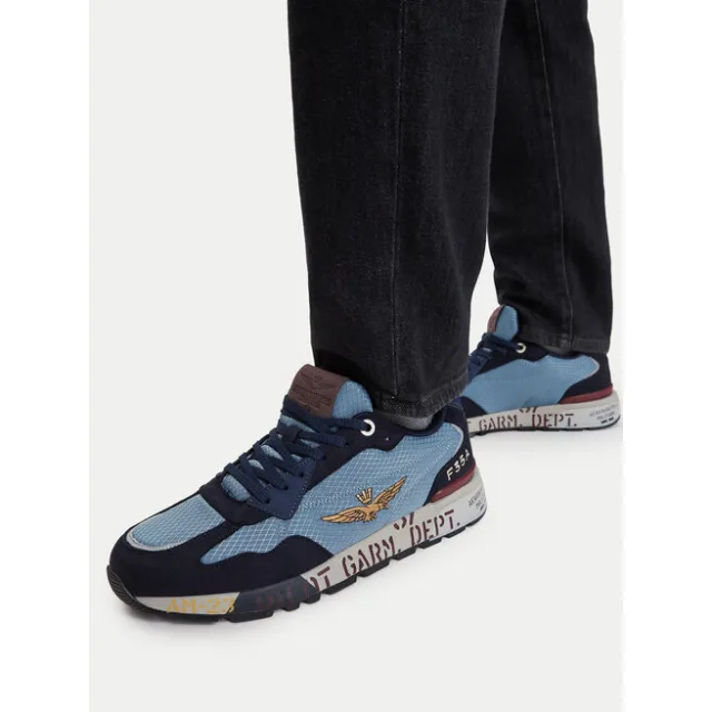 Sneakersy Aeronautica Militare 262SC0276UCT04327 Granatowy
