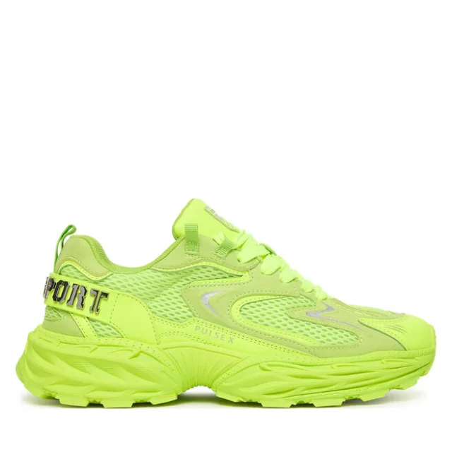 Sneakersy Plein Sport SAFS USC0931 STE003N Zielony jasny