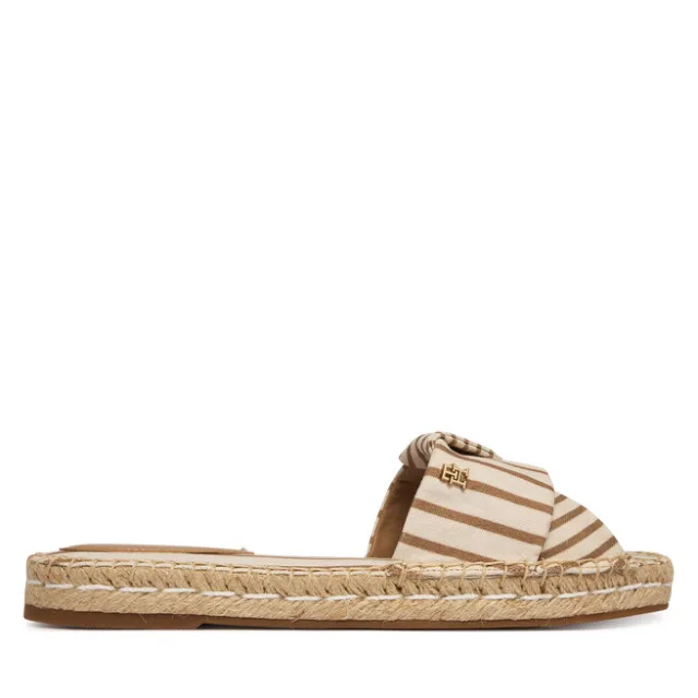 Klapki Tommy Hilfiger Canvas FW0FW09140 Beżowy