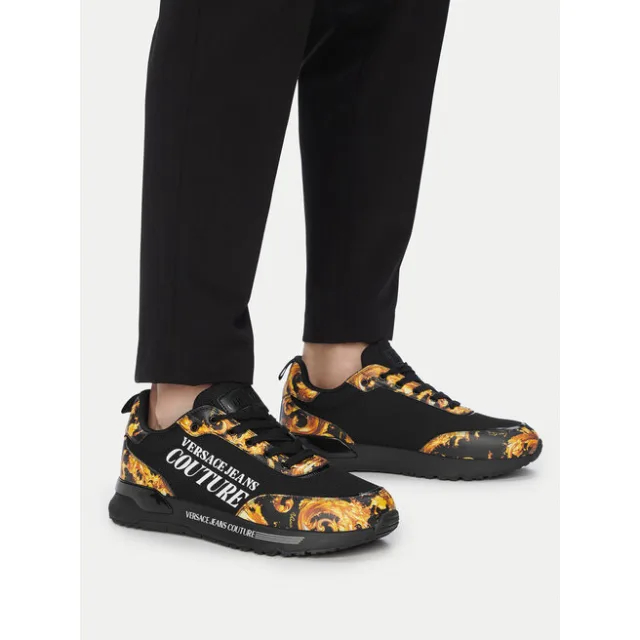 Sneakersy Versace Jeans Couture 80YA3SA5 Czarny