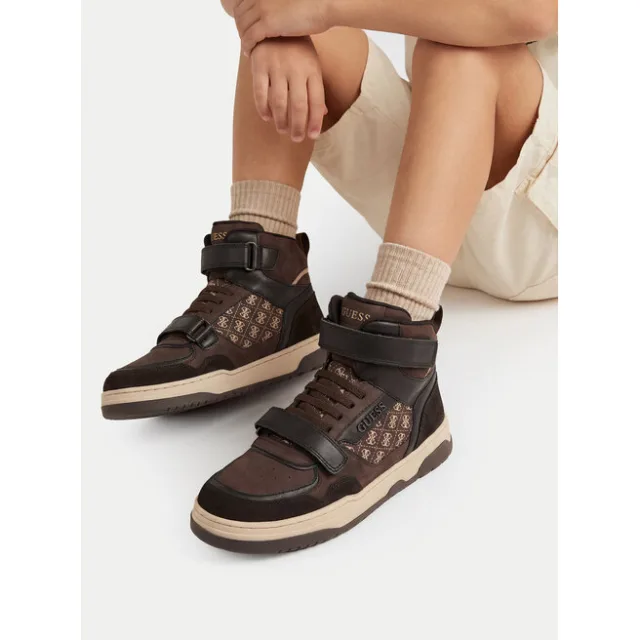 Sneakersy Guess CEO-BI12-CAROL-03 Brązowy