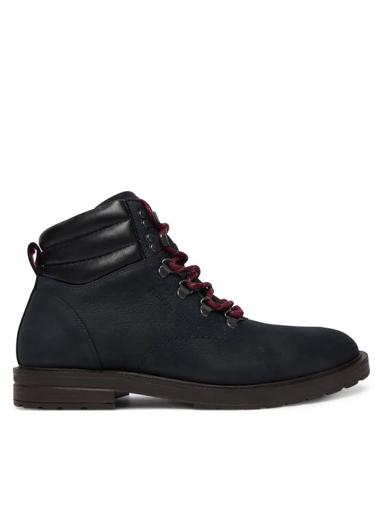 Trzewiki Tommy Hilfiger Cleated Hilfiger Wrm Hook Boot FM0FM05699 Granatowy