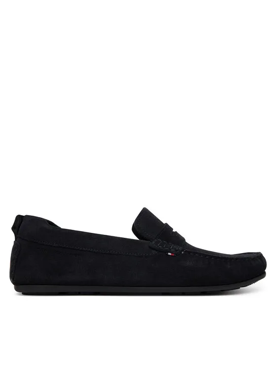 Tommy Hilfiger Mokasyny Core Hilfiegr Suede Driver FM0FM05789 Granatowy