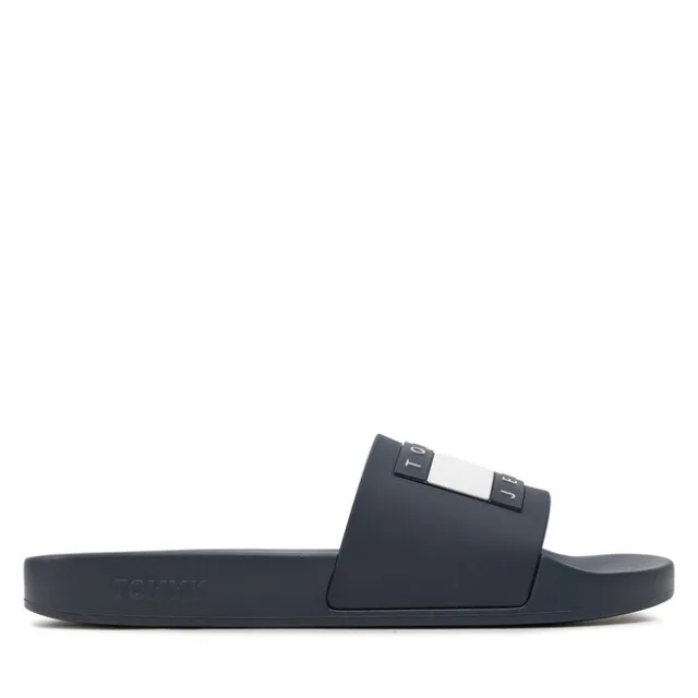 Klapki Tommy Jeans Pool Slide Ess EM0EM01191 Granatowy