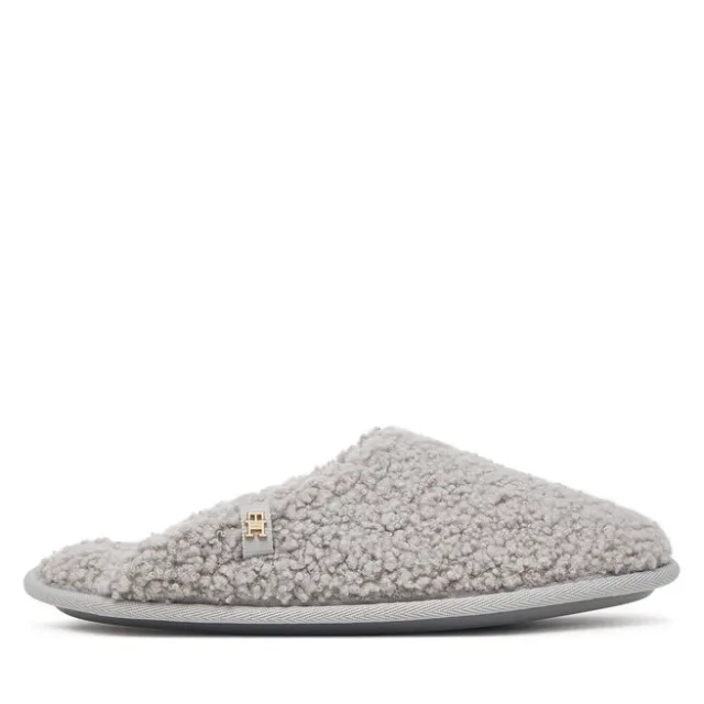 Kapcie Tommy Hilfiger Th House Shoes FW0FW09618 Szary