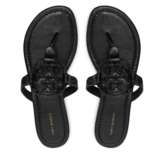 Japonki Tory Burch Miller 161424 Czarny