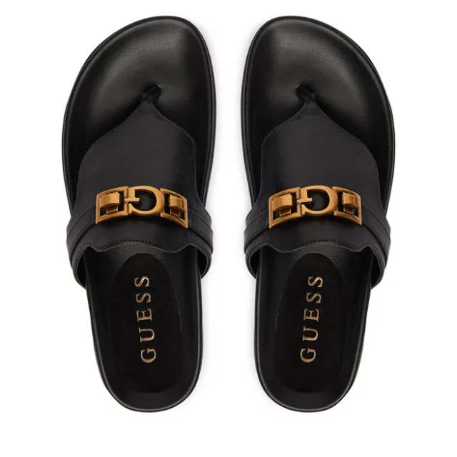 Japonki Guess FLJFRR LEA03 Czarny