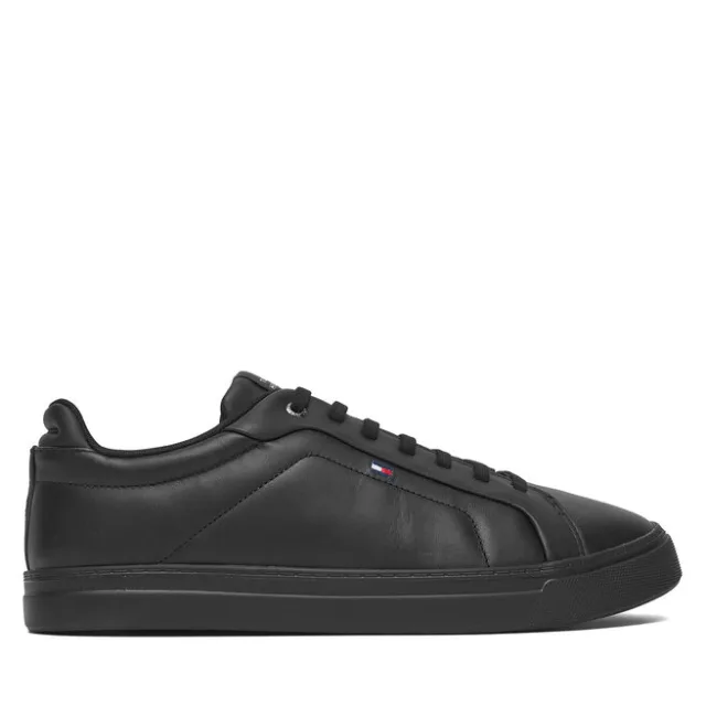 Sneakersy Tommy Hilfiger Icon Court Light Ess FM0FM05678 Czarny