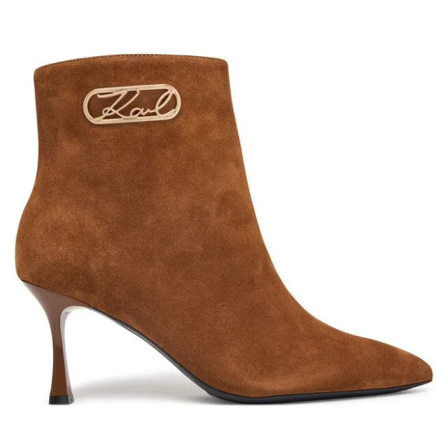 Botki KARL LAGERFELD Sienna KL32747 Brązowy