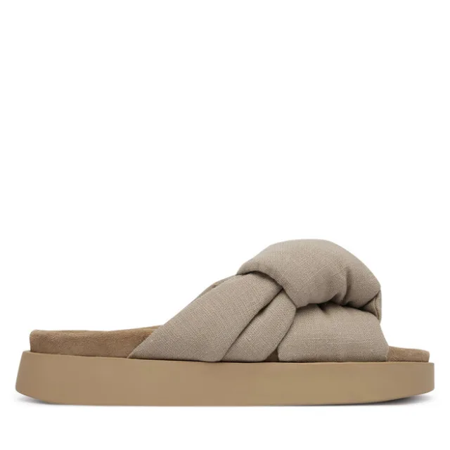 Klapki Inuikii Oversized Linen Knot 1004.003.0171.250 Beżowy