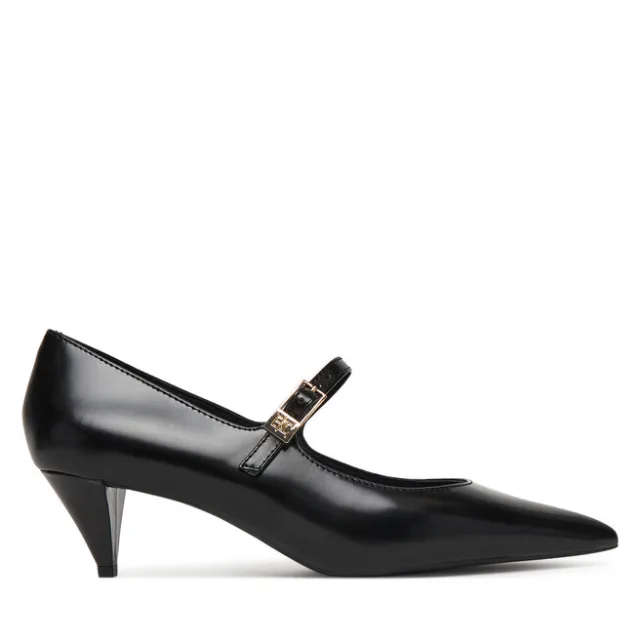 Czółenka Tommy Hilfiger Low Pump Abrasivato FW0FW09321 Czarny