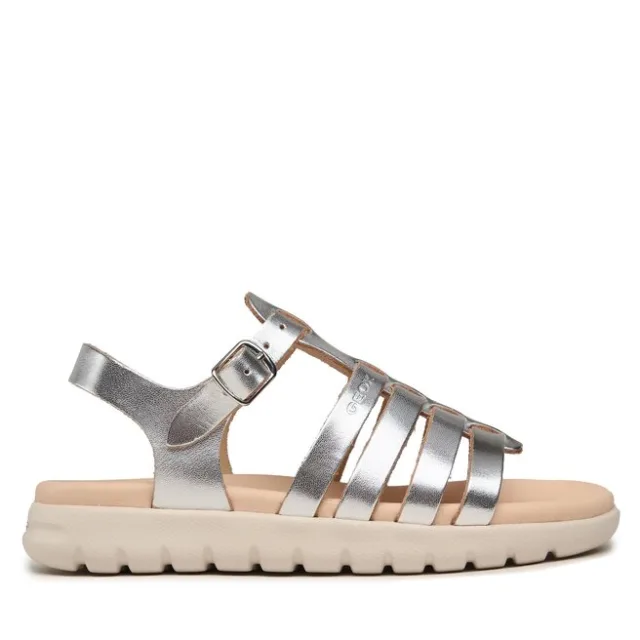Sandały Geox J Sandal Soleima Gir J35GSB 000CF C1007 S Srebrny