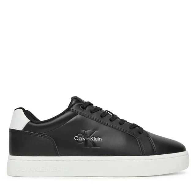 Sneakersy Calvin Klein Jeans Classic Cupsole Mono Lth YM0YM01369 Czarny