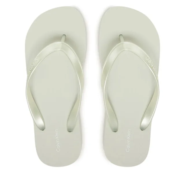 Japonki Calvin Klein Flatform Flip Flop Met Tpu HW0HW03120 Niebieski jasny