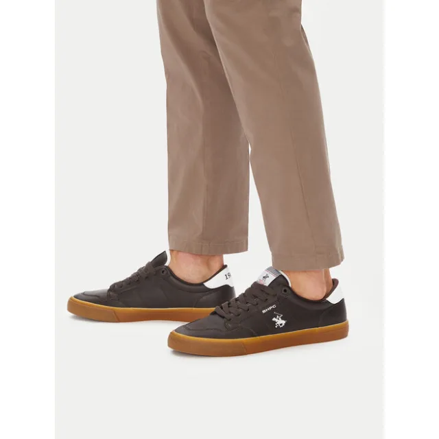 Sneakersy Beverly Hills Polo Club CEO-V5-FALCO Brązowy