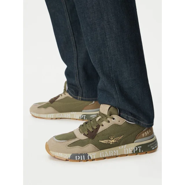 Sneakersy Aeronautica Militare 261SC0276UCT04327 Khaki