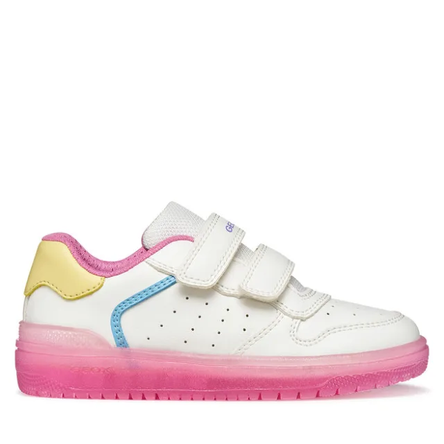 Sneakersy Geox J Washiba Girl J45HXB 0003W C1364 M Biały