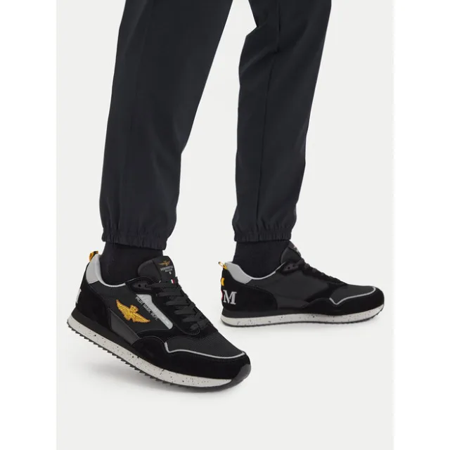 Sneakersy Aeronautica Militare 261SC0288UCT03545 Czarny
