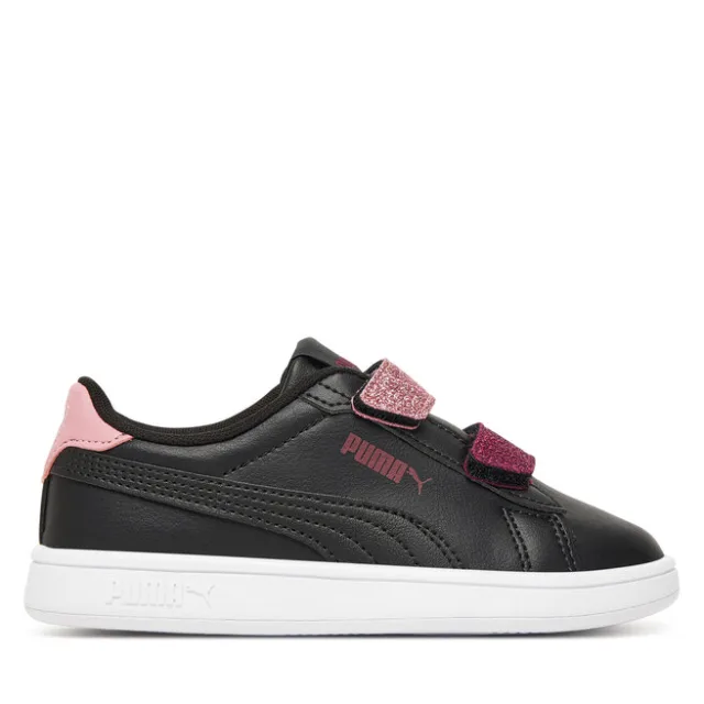 Sneakersy Puma Smash 3.0 L Glitter Velcro V Ps 395609 07 Czarny