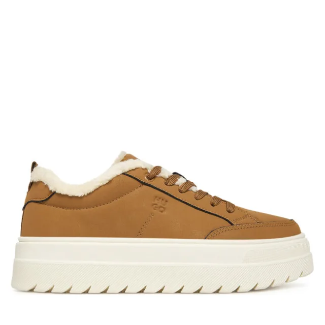 Sneakersy HUGO Lyssa Tenn 50552645 Brązowy