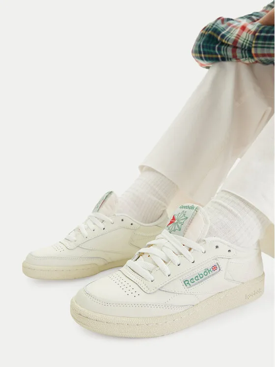 Sneakersy Reebok EO-CLUB C 85 VINTAGE 100007797 Écru