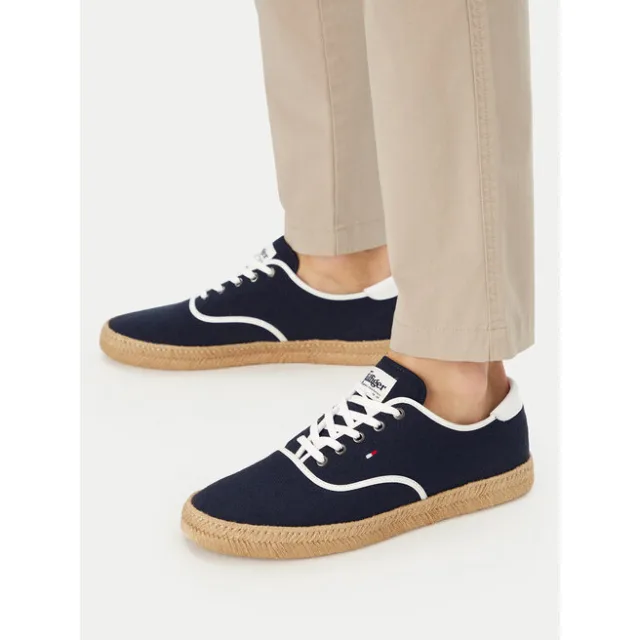 Espadryle Tommy Hilfiger Th Hi Vulc Core Jutte Canvas FM0FM05872 Granatowy
