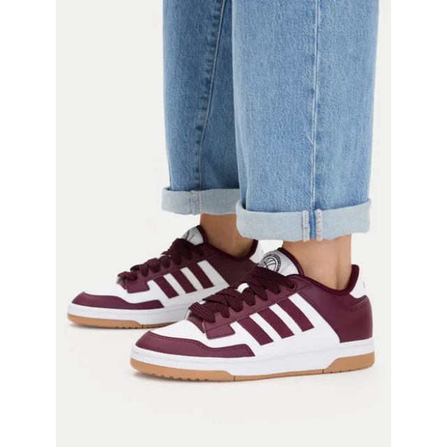 Sneakersy adidas Rapid Court Low Shoes KI3898 Bordowy