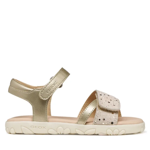 Sandały Geox J Sandal Haiti Girl J658ZC 0NF07 C2012 S Złoty