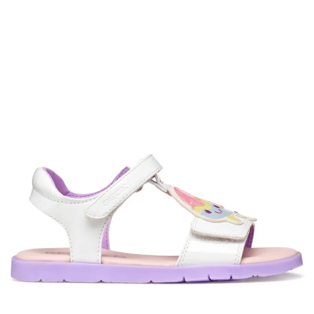 Sandały Geox J Sandal Joyfoot Gir J65P1C 000HH C0761 S Biały