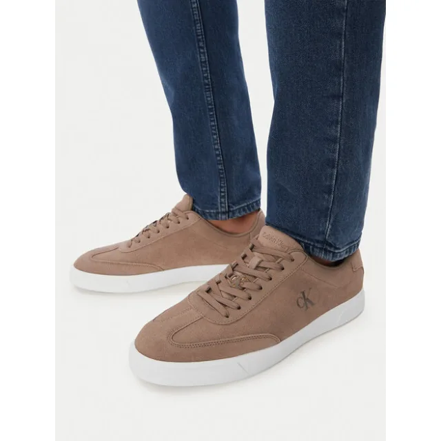 Sneakersy Calvin Klein Low Prof Cupsole Wt Su HM0HM02201 Beżowy
