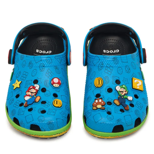 Klapki Crocs Super Mario Core Classic Clog Kids 212140 Kolorowy