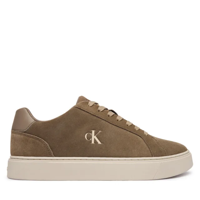 Sneakersy Calvin Klein Classic Cupsole Laceup Su YM0YM01434 Beżowy
