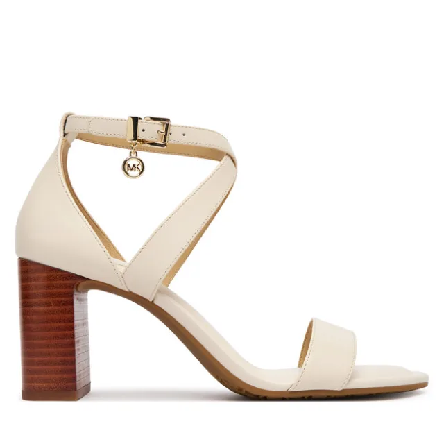 Sandały MICHAEL Michael Kors Alexa Block 40S6AXMS1L Écru