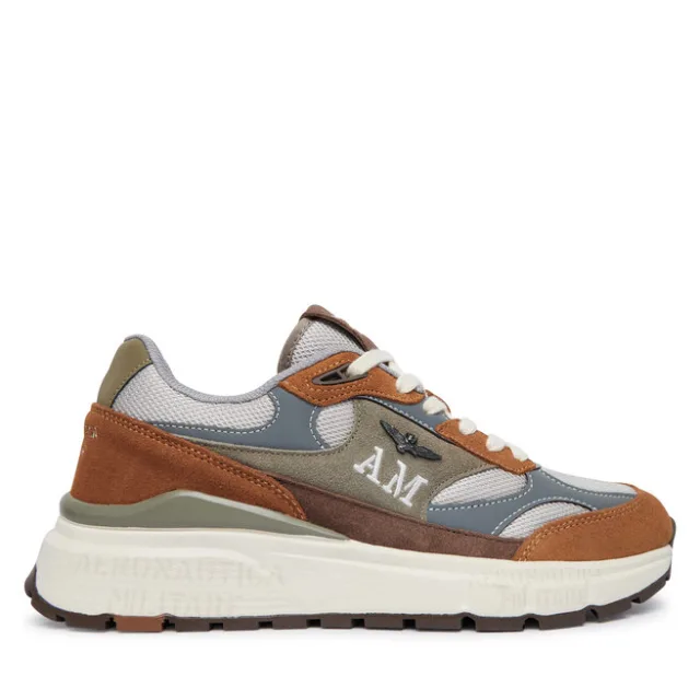 Sneakersy Aeronautica Militare 262SC0318UCT04248 Brązowy