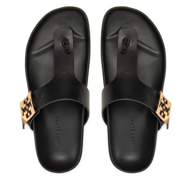 Japonki Tory Burch Mellow Thong Sandal 155190 Czarny
