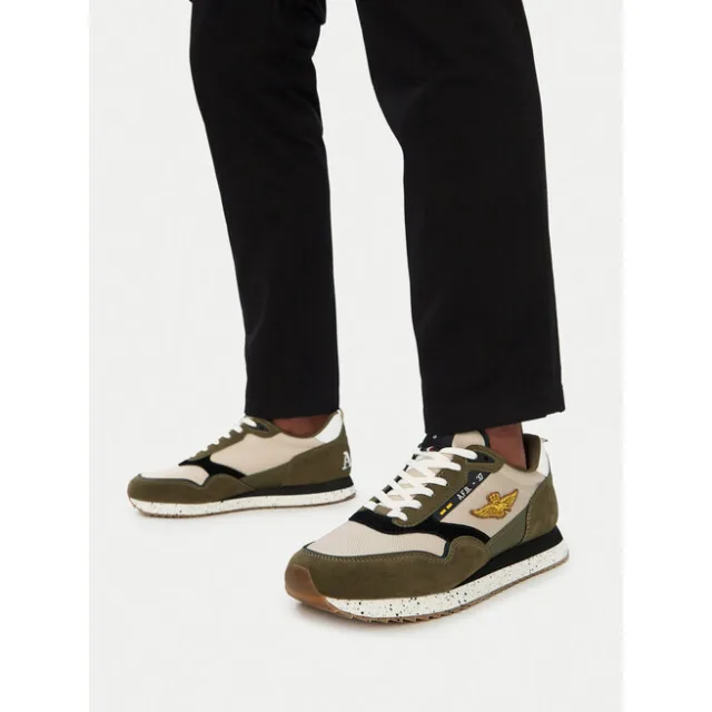 Sneakersy Aeronautica Militare 261SC0288UCT03545 Khaki