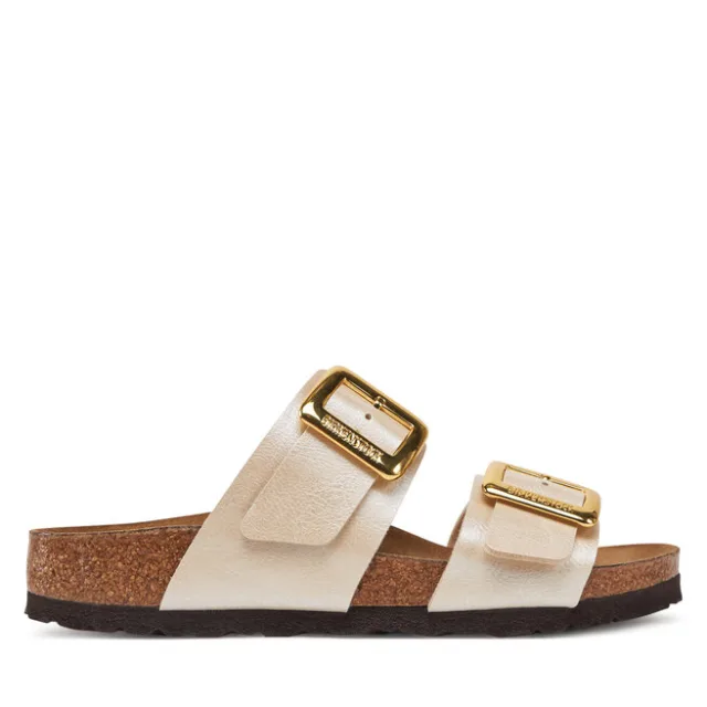 Klapki Birkenstock Sydney Cushion Buckle 1029492 Écru