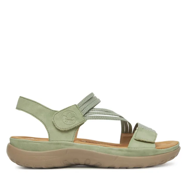 Sandały Rieker 64870-52 Zielony jasny