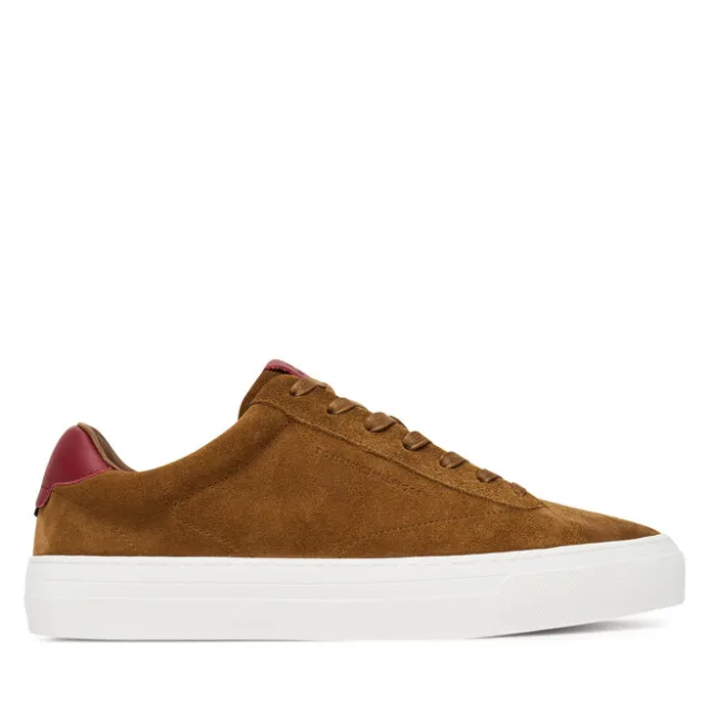 Sneakersy Tommy Hilfiger Premium Dress Cupsole FM0FM05573 Brązowy