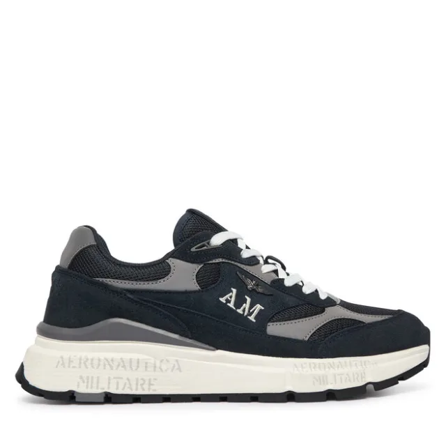Sneakersy Aeronautica Militare 262SC0318UCT04248 Granatowy